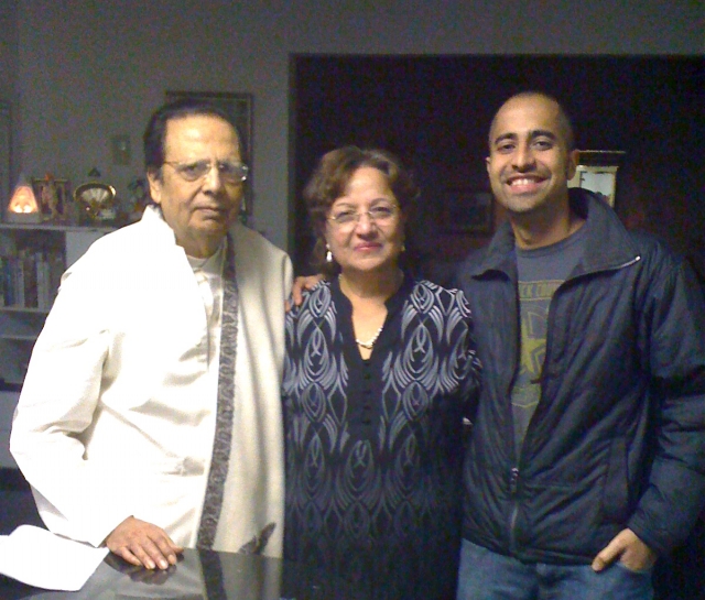 Raj with Mom and Lal Uncle